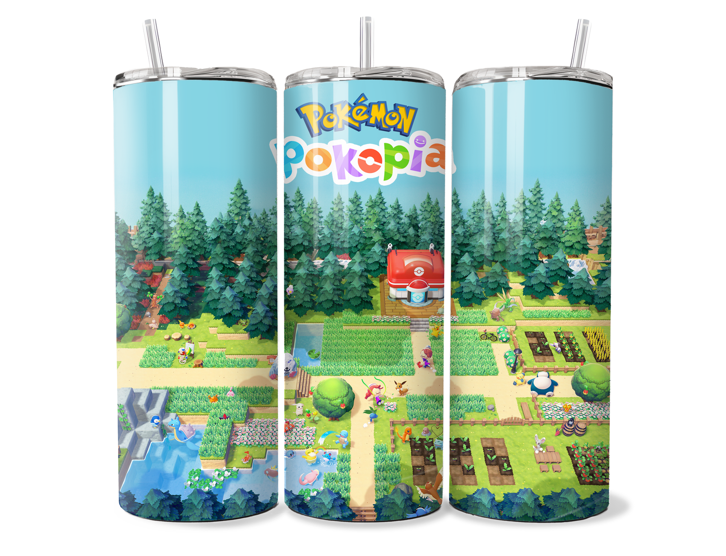 Poko Fan 20oz Skinny Stainless Steel Tumbler