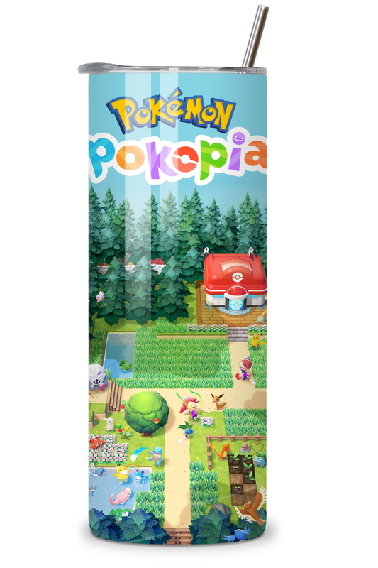 Poko Fan 20oz Skinny Stainless Steel Tumbler