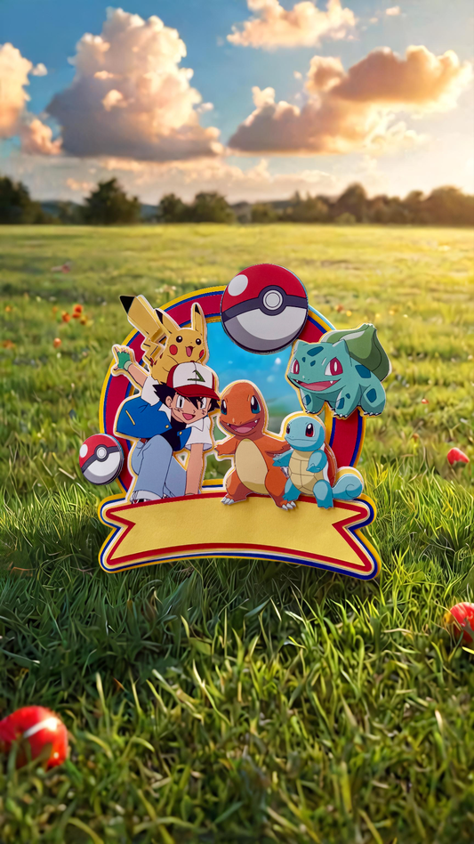 Pokémon Inspired Cake Topper