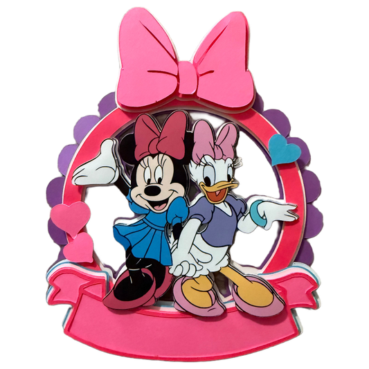 Cute Pink Mouse Cake Topper